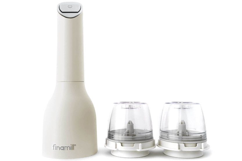 Molinillo eléctrico de especias Finamill PRO Plus crema + 2 cápsulas de molienda