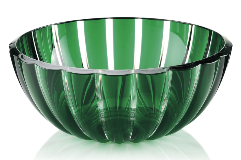Guzzini Dolcevita saladekom smaragd in biobased polymeer