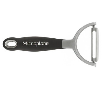 Microplane skreller med rett blad i rustfritt stål