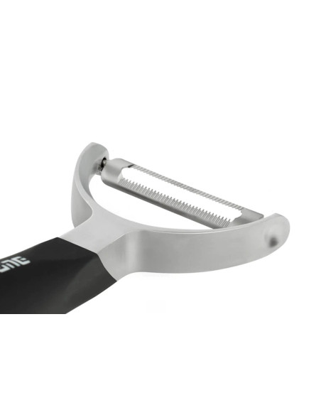 Pelador Microplane con cuchilla dentada de acero inoxidable