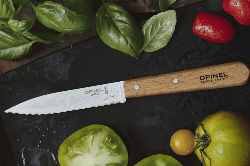Opinel knife n°113 beech wood handle 10cm blade