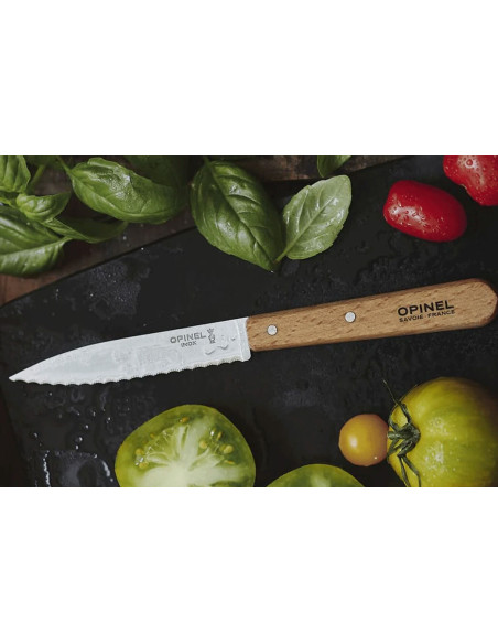 Opinel knife n°113 beech wood handle 10cm blade
