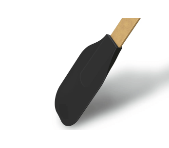 Victorinox Silicone Series espátula hueca con cabeza de silicona negra 33,4cm 2