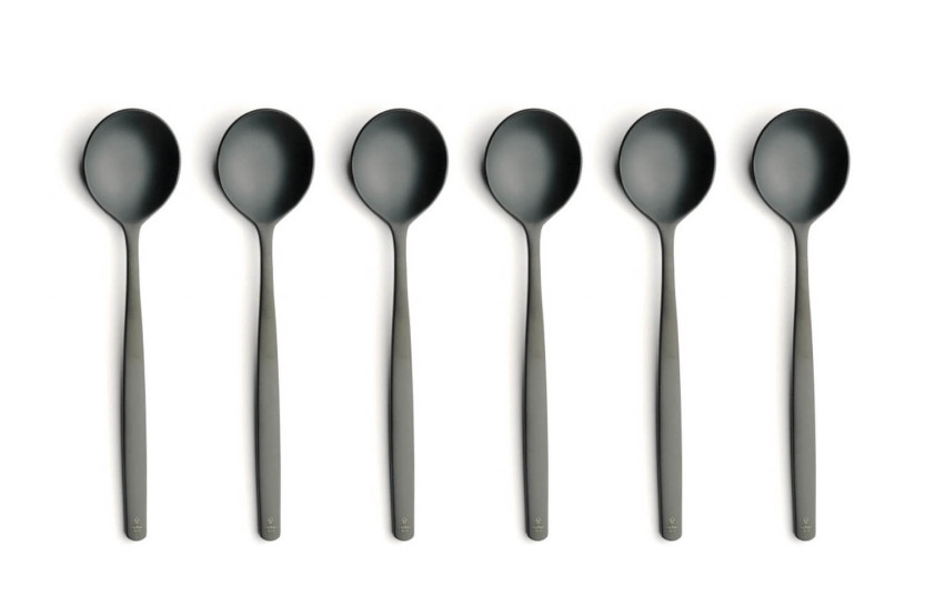 Comas Atlantida Ice Black rustfrit stål 24 bestiksæt i rustfrit stål