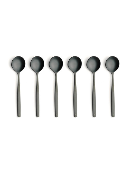 Comas Atlantida Ice Black rustfrit stål 24 bestiksæt i rustfrit stål