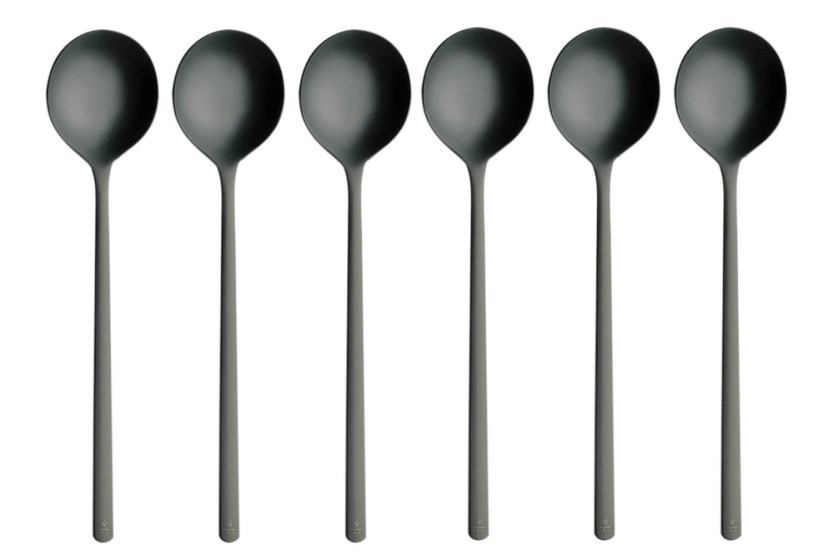 Comas Atlantida Ice Black stainless steel 24 stainless steel cutlery set
