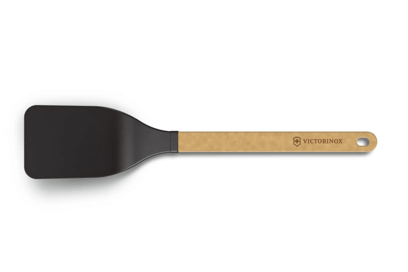 Victorinox Gourmet black and natural nylon bent spatula 36.3cm