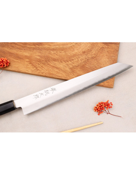 Sujihiki-Messer Kiritsuke 24cm japanische Handwerkskunst Momotaro Ginsan Griff aus Magnolia