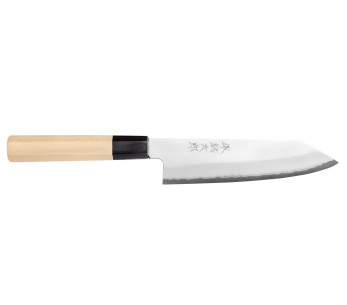 Momotaro Ginsan 18cm santoku veitsi kiritsuke japanilainen käsintehty santoku veitsi magnolia kahva