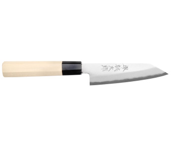 cuchillo universal japonés Momotaro Ginsan 12cm hecho a mano kiritsuke con mango de magnolia