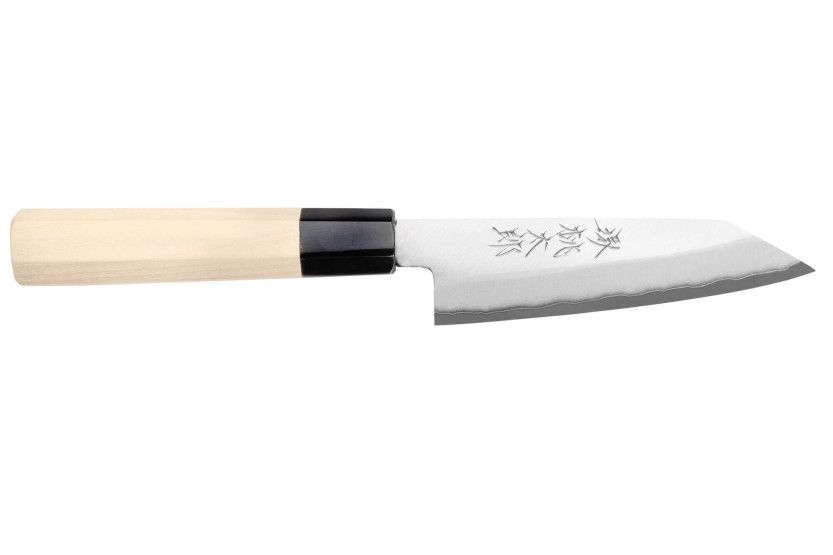 Momotaro Ginsan 12 cm håndlaget japansk kiritsuke universalkniv med magnoliahåndtak