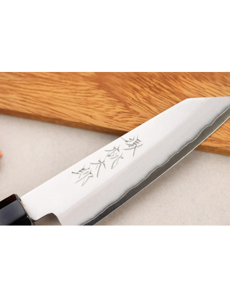 Momotaro Ginsan 12 cm håndlaget japansk kiritsuke universalkniv med magnoliahåndtak