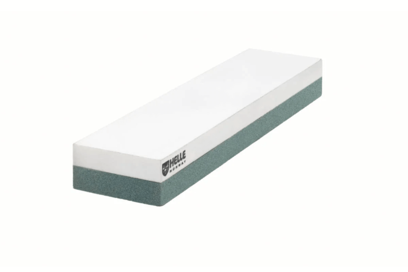 Helle H300301 dubbelzijdige wetsteen korrel 320/500 maat S met leren etui