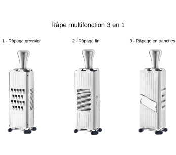 Raspadeira multifunções em aço inoxidável Rösle
