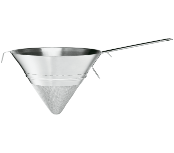 Colador de acero inoxidable Rösle de 25 cm de diámetro con inserto de gasa