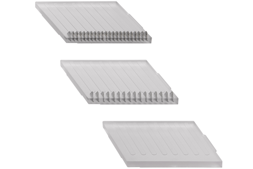 mandolina de cocina Rösle de acero inoxidable 18/10 + 3 insertos
