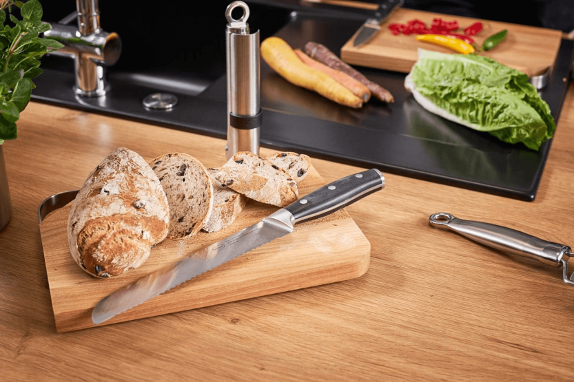 Faca Faca de pão Rösle Tradition com 20 cm de lâmina serrilhada
