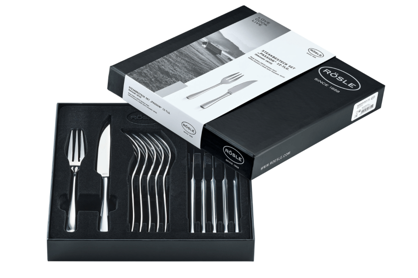 Rosle Passion 18/10 roestvrijstalen 12-plaats steakmand