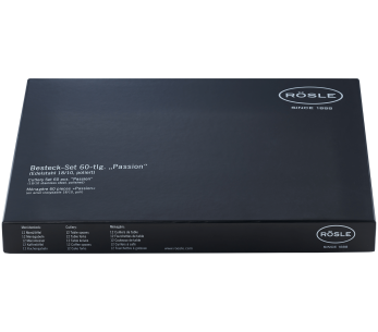 Serviço de mesa Rösle Passion 60 em aço inoxidável 18/10 2