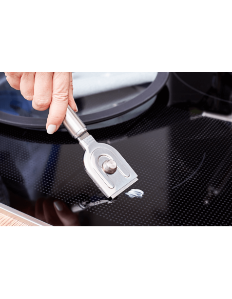 Rösle scraper for stainless steel ceramic glass cooktops