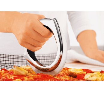 Roda para pizza Rosle com lâmina circular em aço inoxidável, diâmetro 14cm 2