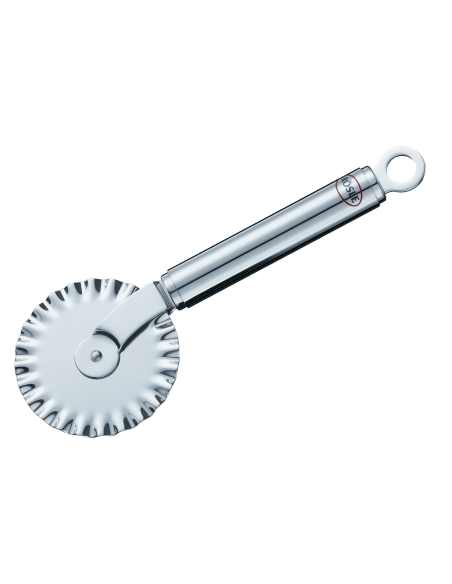 Geriffelter Teigroller Rosle komplett aus Edelstahl Durchmesser 7cm