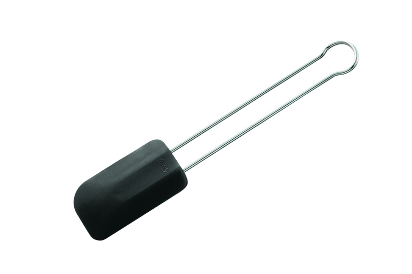 espátula de silicona Rösle en silicona negra