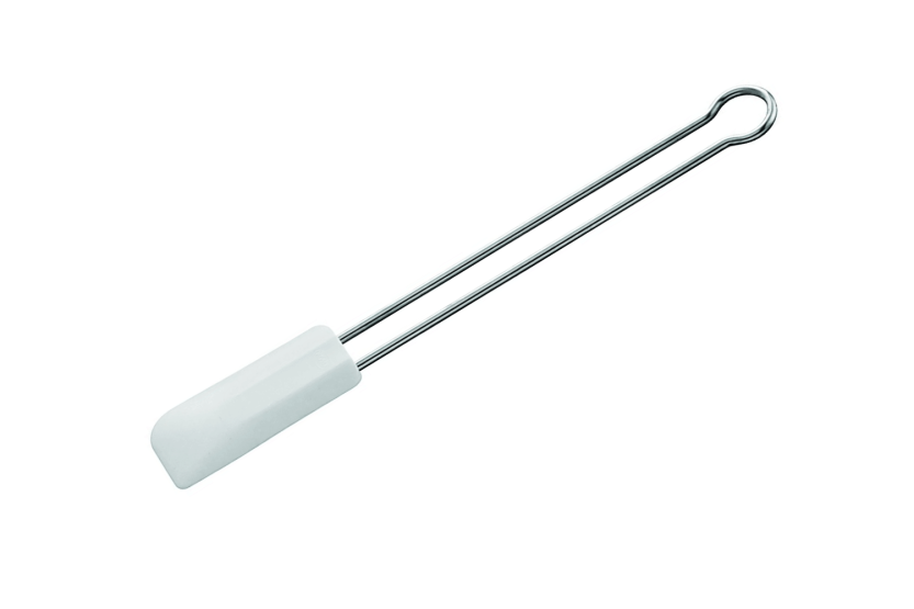 espátula de silicona Rösle en silicona blanca