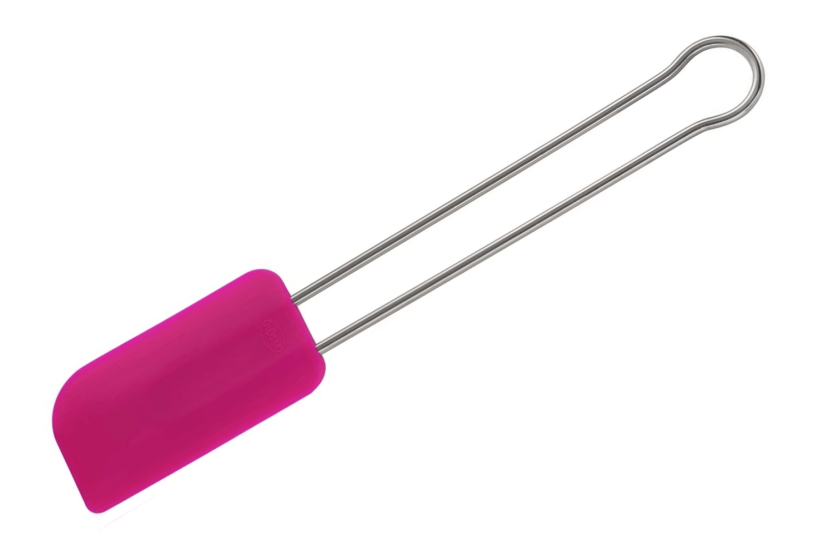 espátula de silicone Rösle em silicone cor-de-rosa