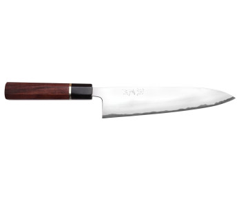 21cm Toshihiro Wakui Shirogami 2 San Maï polerad japansk handgjord kockkniv
