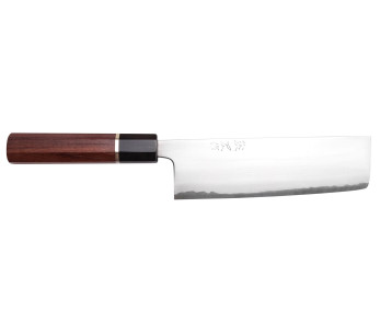 nakiri kniv 16,5cm Japonais artisanal Toshihiro Wakui Shirogami 2 San Maï poly