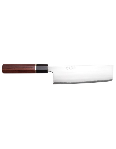 nakiri knife 16,5cm Japonais artisanal Toshihiro Wakui Shirogami 2 San Maï poly