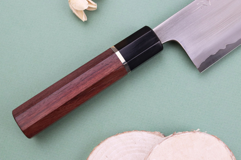 nakiri kniv 16,5cm Japonais artisanal Toshihiro Wakui Shirogami 2 San Maï poly