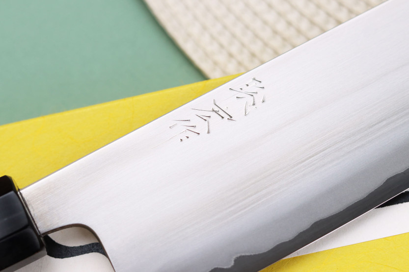 nakiri kniv 16,5cm Japonais artisanal Toshihiro Wakui Shirogami 2 San Maï poly