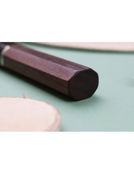 nakiri kniv 16,5cm Japonais artisanal Toshihiro Wakui Shirogami 2 San Maï poly
