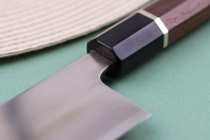 nakiri knife 16,5cm Japonais artisanal Toshihiro Wakui Shirogami 2 San Maï poly