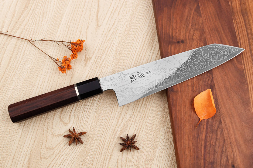 Faca de chef kiritsuke de 21 cm Sukenari SG2 damas japonesa feita à mão