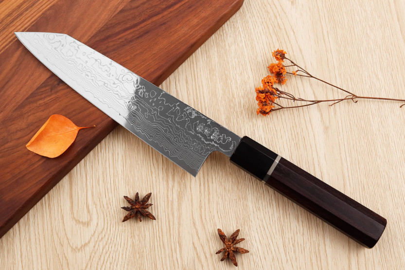 21cm kiritsuke cuchillo de chef Sukenari SG2 damas japonesas hecho a mano