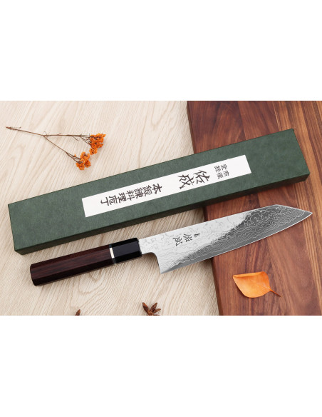 Faca de chef kiritsuke de 21 cm Sukenari SG2 damas japonesa feita à mão