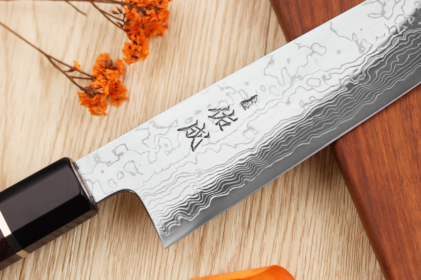 Kokki ' s veitsi kiritsuke 21cm japanilainen käsintehty Sukenari SG2 damascus