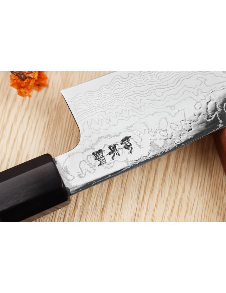 Kokk kniv kiritsuke 21cm japansk håndlaget Sukenari SG2 damaskus