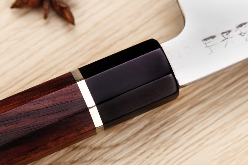 19,5 cm Sukenari SG2 damaskus japansk santoku-kniv