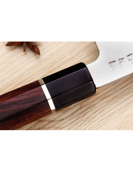 19,5 cm Sukenari SG2 damaskus japansk santoku-kniv