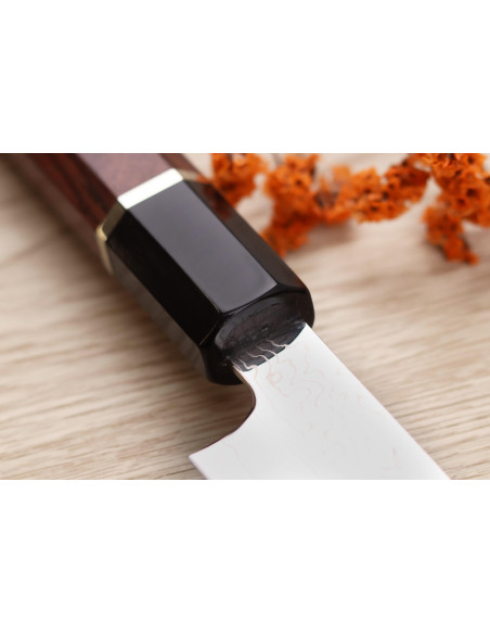 Faca universal Sukenari SG2 de 16,5 cm em damasco Faca universal, fabricada à mão no Japão