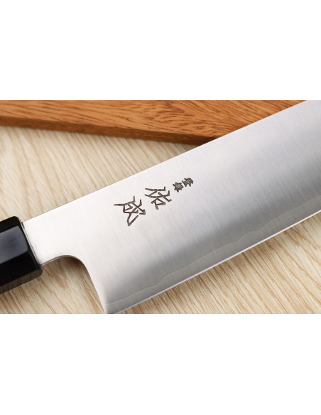 Coltello da chef giapponese da 24 cm Sukenari SG2 San Maï fatto a mano con manico in palissandro