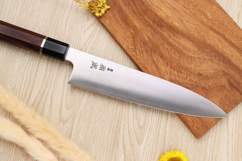 24cm Sukenari SG2 San Maï handgemaakt Japans koksmes met palissander handvat