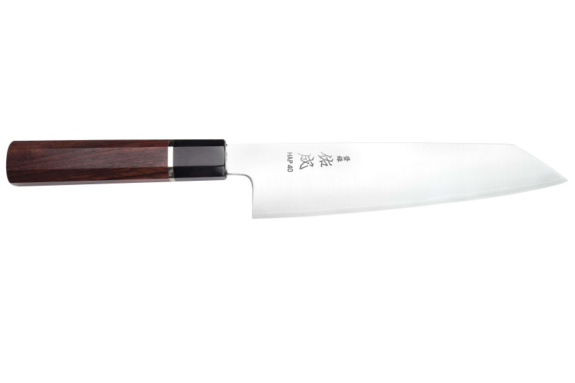 HAP40 Sukenari San Maï Cuchillo de cocinero japonés kiritsuke de 21 cm hecho a mano con mango de palisandro