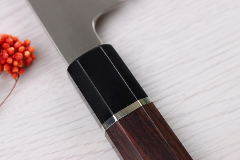 Kochmesser kiritsuke 21cm japanisch handgefertigt Sukenari HAP40 San Maï Griff aus Rosenholz