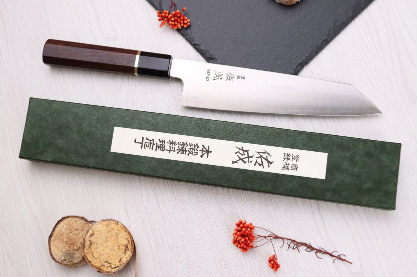 21cm Sukenari HAP40 San Maï käsityöläis japanilainen kiritsuke kokki ' s veitsi ruusupuu kahva