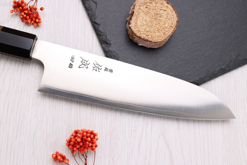 19,5cm Sukenari HAP40 San Maï Japans santoku mes met palissander handvat